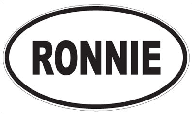 RONNIE - Oval Magnet