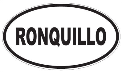 RONQUILLO - Oval Magnet