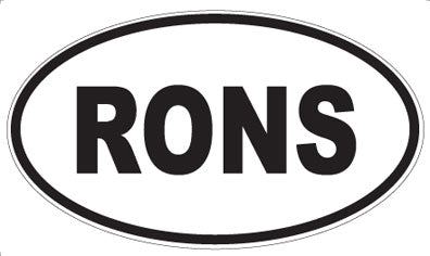 RONS - Oval Sticker