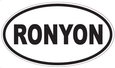 RONYON - Oval Sticker