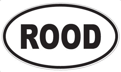 ROOD - Oval Sticker