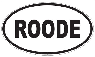 ROODE - Oval Sticker