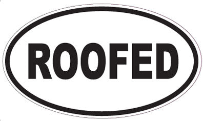 ROOFED - Oval Sticker