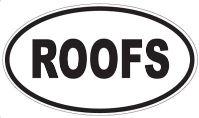 ROOFS - Oval Magnet