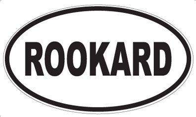 ROOKARD - Oval Sticker