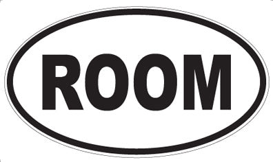 ROOM - Oval Sticker