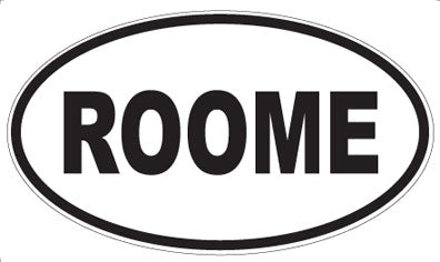 ROOME - Oval Sticker