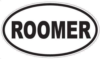 ROOMER - Oval Sticker