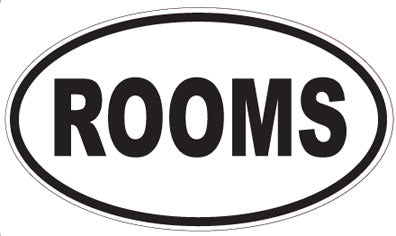 ROOMS - Oval Magnet