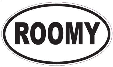 ROOMY - Oval Sticker