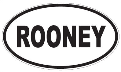 ROONEY - Oval Sticker