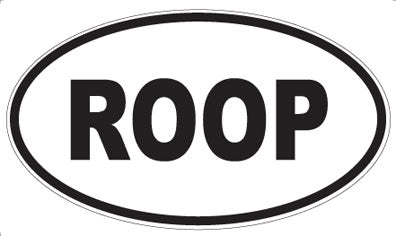 ROOP - Oval Sticker