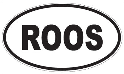 ROOS - Oval Sticker