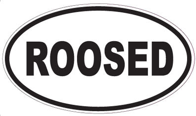 ROOSED - Oval Sticker