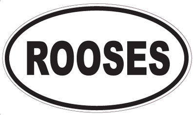 ROOSES - Oval Sticker