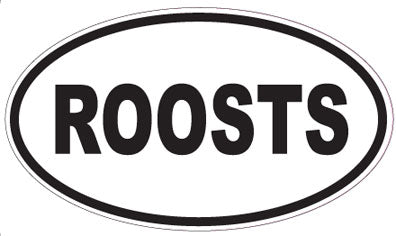 ROOSTS - Oval Sticker