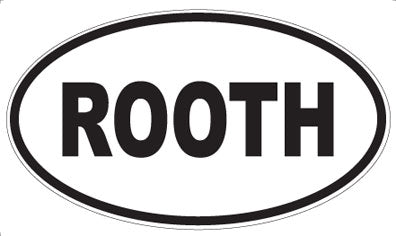 ROOTH - Oval Sticker