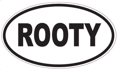 ROOTY - Oval Magnet