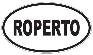 ROPERTO - Oval Sticker