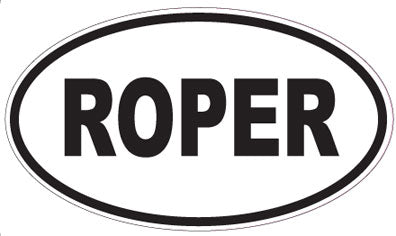 ROPER - Oval Magnet