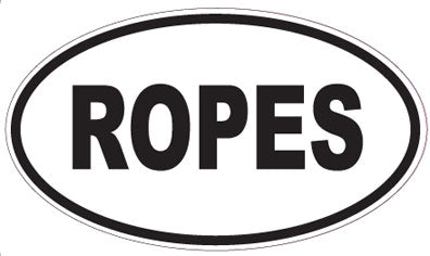 ROPES - Oval Magnet