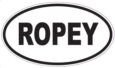 ROPEY - Oval Sticker