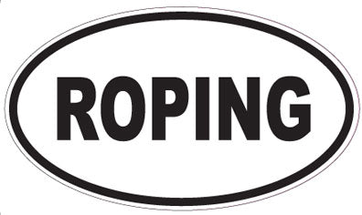 ROPING - Oval Sticker