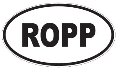 ROPP - Oval Sticker