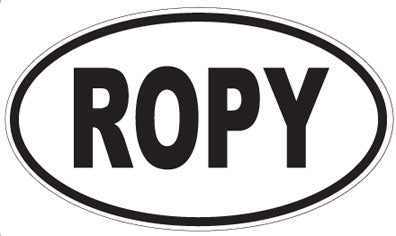 ROPY - Oval Sticker