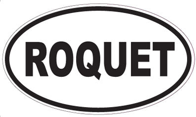 ROQUET - Oval Sticker