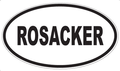 ROSACKER - Oval Magnet