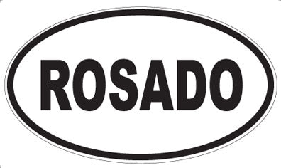 ROSADO - Oval Magnet
