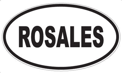 ROSALES - Oval Sticker