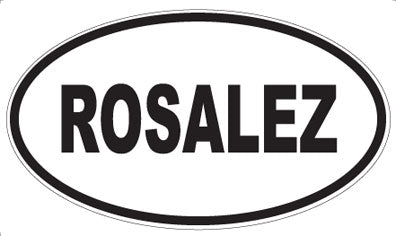 ROSALEZ - Oval Sticker