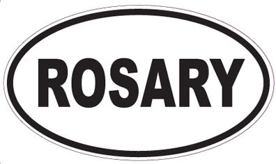 ROSARY - Oval Sticker