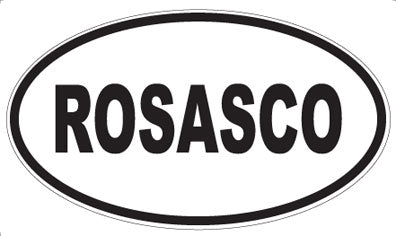 ROSASCO - Oval Magnet
