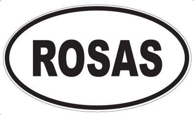 ROSAS - Oval Magnet