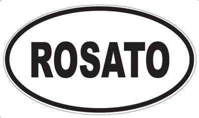 ROSATO - Oval Sticker