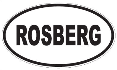ROSBERG - Oval Magnet