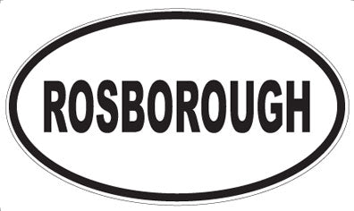 ROSBOROUGH - Oval Magnet