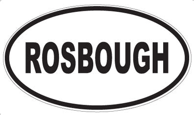 ROSBOUGH - Oval Magnet