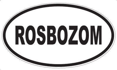 ROSBOZOM - Oval Magnet