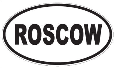 ROSCOW - Oval Magnet