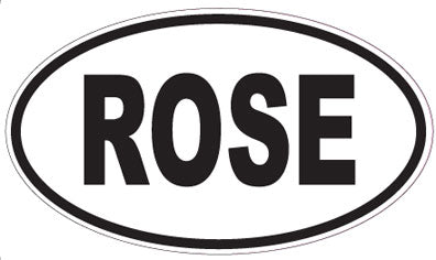 ROSE - Oval Sticker