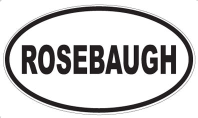 ROSEBAUGH - Oval Sticker