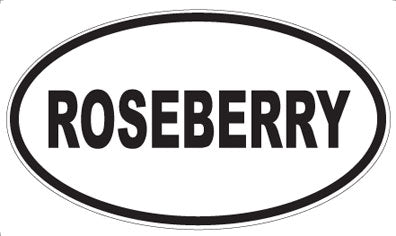 ROSEBERRY - Oval Sticker