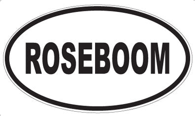 ROSEBOOM - Oval Magnet