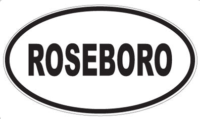 ROSEBORO - Oval Sticker