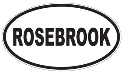 ROSEBROOK - Oval Sticker