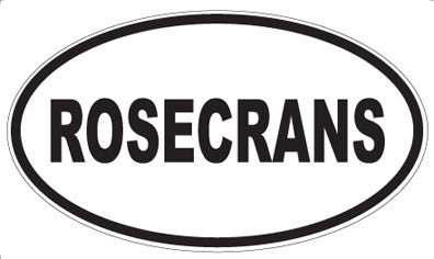ROSECRANS - Oval Sticker